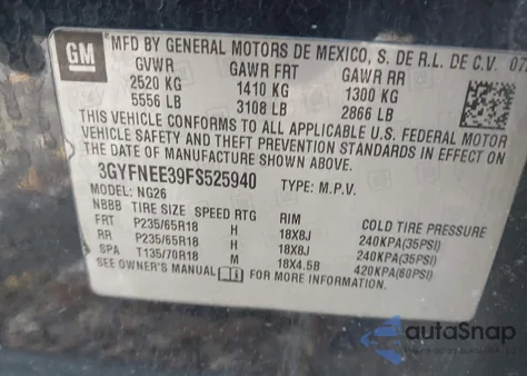 2015 Cadillac Srx Luxury Collection from USA, damaged, VIN 3GYFNEE39FS525940